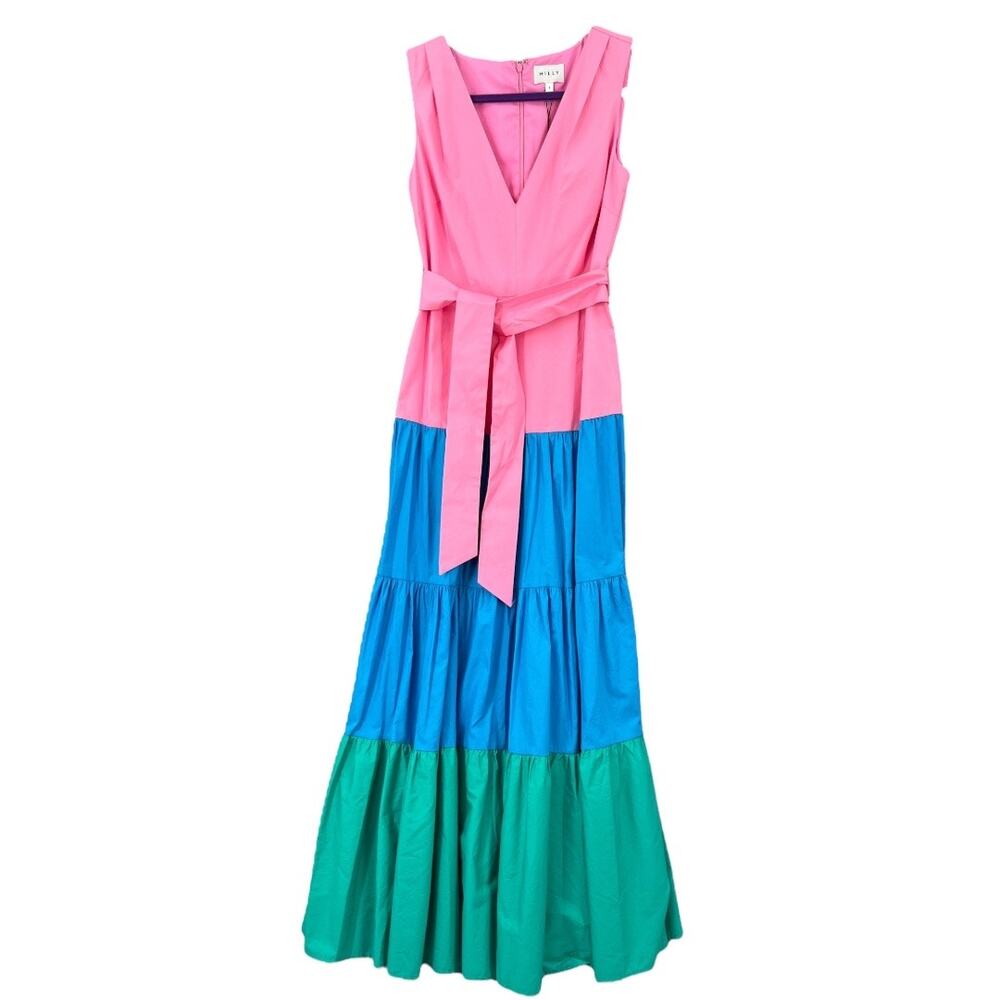 Milly Nicola Poplin Dress Size 4 NWT - Picture 3 of 5